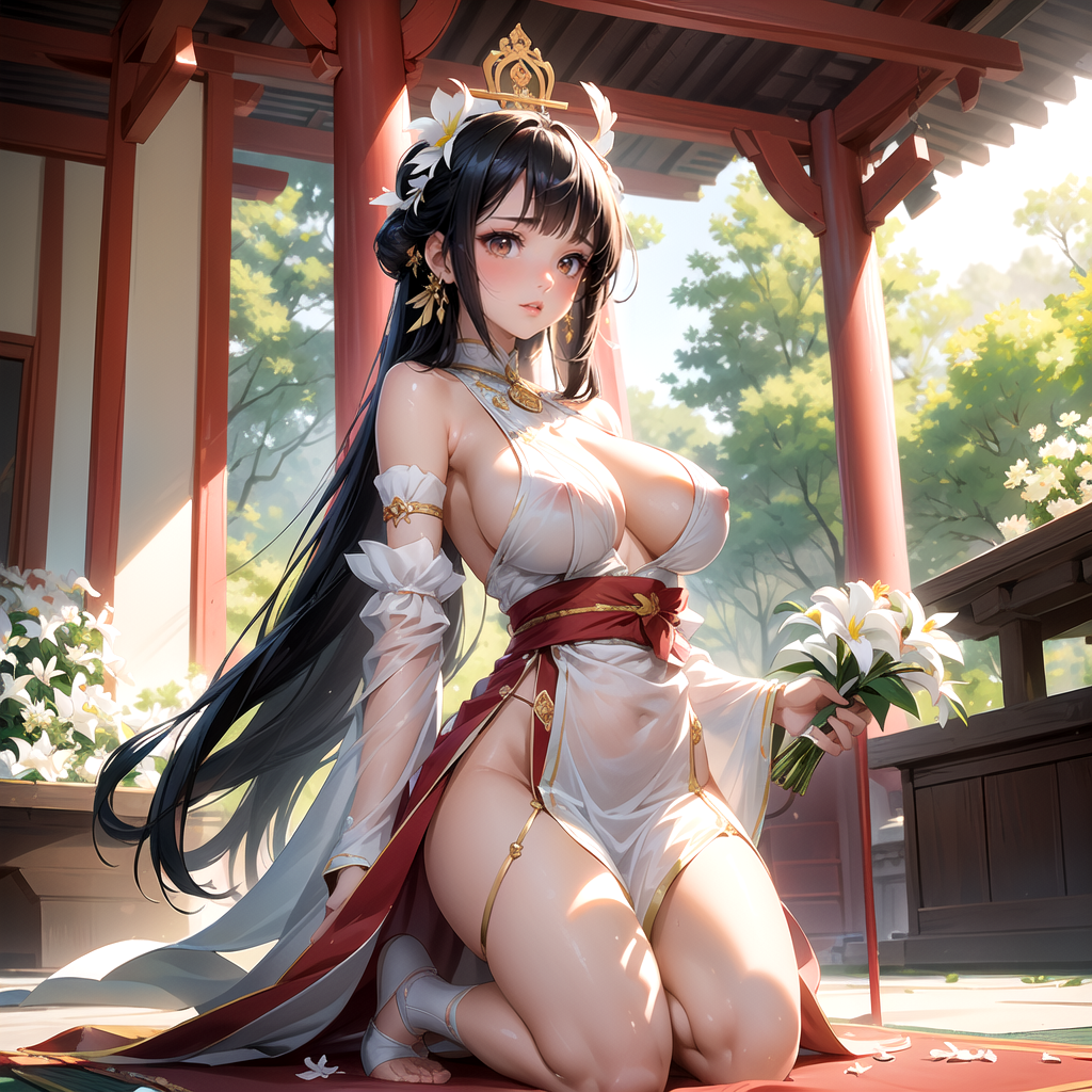 淫らに咲いた奉納花 表紙